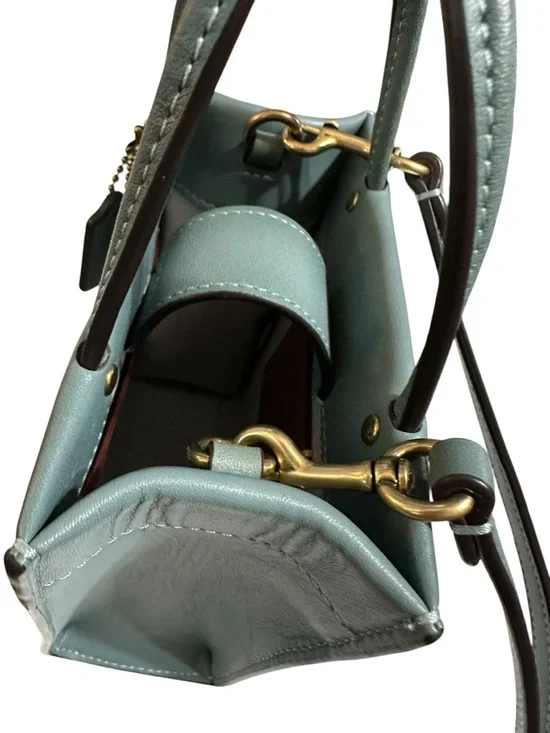 COACH Mini Cashin Tote in Sage Glovetanned Leather - Picture 10 of 11